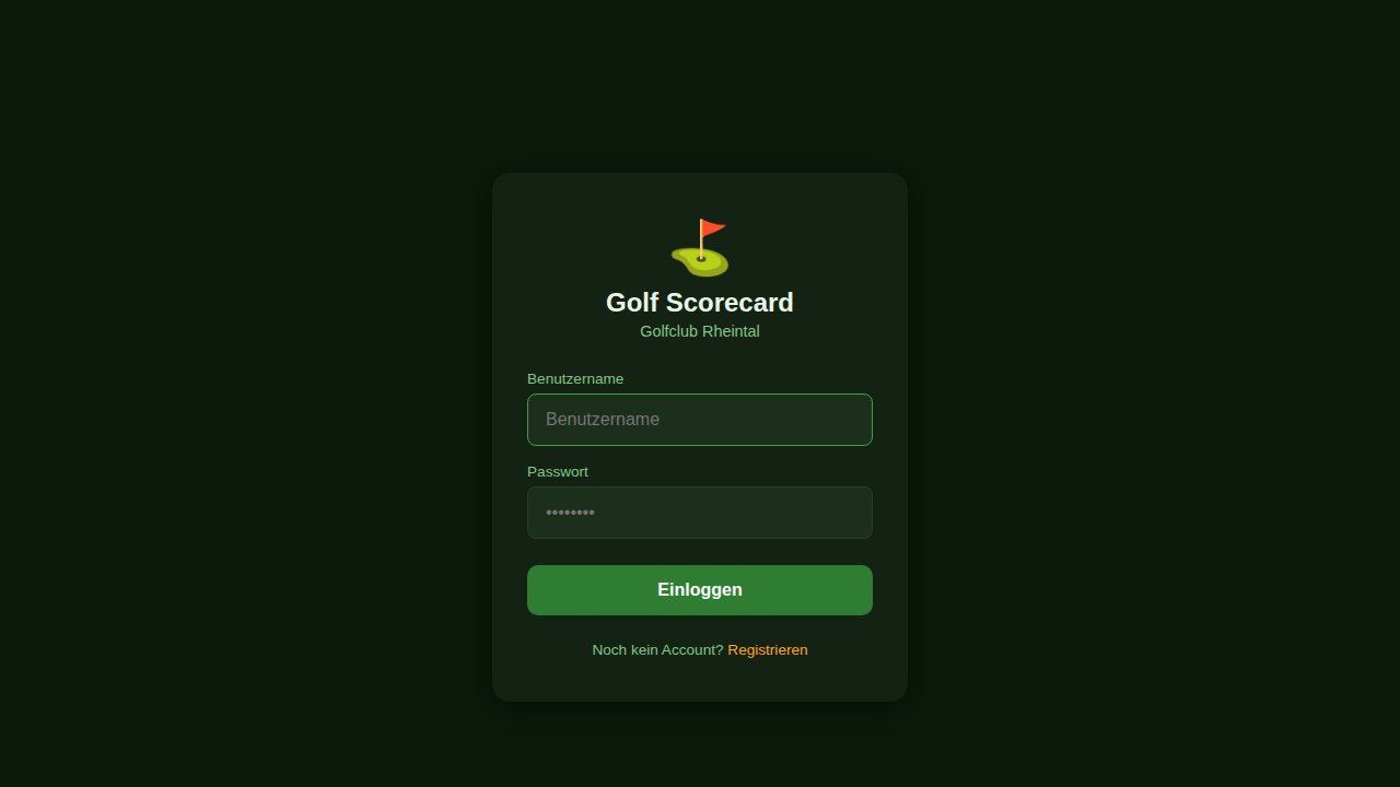Golf Scorecard Preview